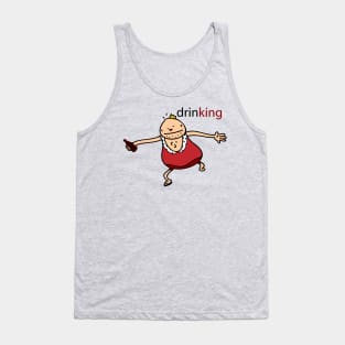 Drunk king with beer Tank Top